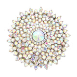Glass Crystal Bubble Pin Brooch
