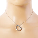Metal Heart Cut out Pendant Necklace