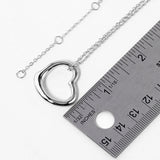 Metal Heart Cut out Pendant Necklace