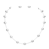 Metal Station Necklace
