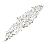 Pearl Multi Stone Embellished Flower Leaf Hair Comb