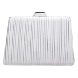 Pleated Evening Clutch Crossbody Bag