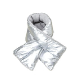 Reversible Puffer Sherpa Pull Through Scarf
