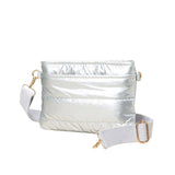 Solid Puffer Crossbody Bag