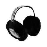 Studded Fluffy Plush Fur Foldable Earmuff