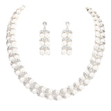 Pearl Crystal Collar Necklace