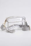 Clear PU Cross Body Camera Bag