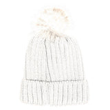 Soft Cozy Cable Knit Pom Pom Beanie Hat