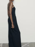 Solid Sexy Strapless Jumpsuits Women