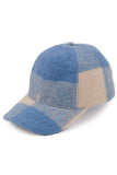 C.C Checkered Pattern Baseball Cap