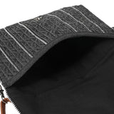 Stitch Detailed Straw Crossbody Bag