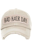 BAD HAIR DAY Washed Vintage Baseball Cap