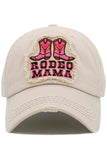 RODEO MAMA WASHED VINTAGE BASEBALL CAP