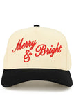 C.C Merry & Bright Letter Two Tone Trucker Cap