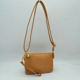 Woven 2-in-1 Crossbody Bag and Wristlet Clutch
