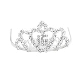 "16" Crystal Rhinestone Mini Tiara