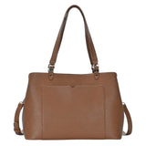 Solid Faux Leather Shoulder Crossbody Bag