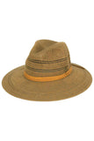 C.C Suede Band Knitted Panama Sun Hat