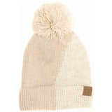 Two Tone Knit C.C Beanie