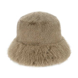 C.C Faux Fur Solid Bucket Hat