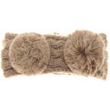 KIDS Solid Double Pom C.C Head Wrap