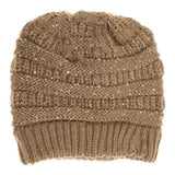 Sequin C.C Beanie Tail Beanie