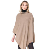 Solid Scarf Poncho