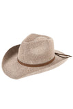 C.C Women's Terry Cloth Band Trim Cowboy Hat