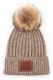 C.C Double Braided Beanie With Pom
