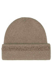 C.C Pearl and Rhinestone Angora Cuff Beanie
