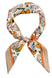 Floral Illustrated Print Bandana Summer Scarf