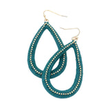 Open Teardrop Dangle Earrings