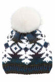 C.C Multi Yarn Aztec Beanie Hat