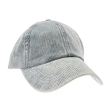 C.C Women's Stonewashed Corduroy Criss Cross Ponytail Cap