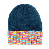 Multi Color Band Fleece Beanie Hats