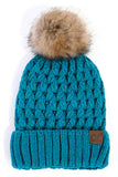 C.C Lattice Crossover Stitch Beanie