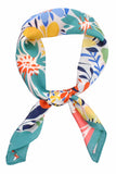 Vibrant Floral Pattern Bandana Summer Scarf
