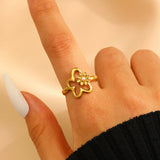 Stainless Steel Zircon Line Ring