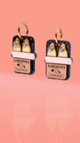Sardine Can Hoop Earrings Galaxy Black + Gold + Rose Gold