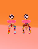 Confetti Multi Mixed Media Earrings