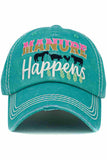 MANURE HAPPENS Vintage Baseball Cap