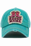 RODEO MAMA WASHED VINTAGE BASEBALL CAP
