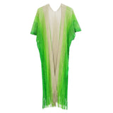 Two Tone Lurex Kimono Poncho