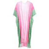 Two Tone Lurex Kimono Poncho