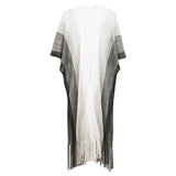 Two Tone Lurex Kimono Poncho
