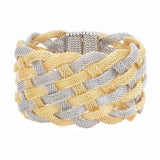 Braided Metal Mesh Detail Magnetic Bracelet