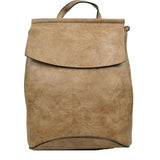 Vegan Long-lasting Faux Leather Backpack Convertible Bag