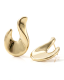 Valentina Abstract Hook Drop Earrings Gold