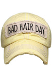 BAD HAIR DAY Washed Vintage Baseball Cap