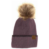 Ribbed Knit C.C Beanie with Accented